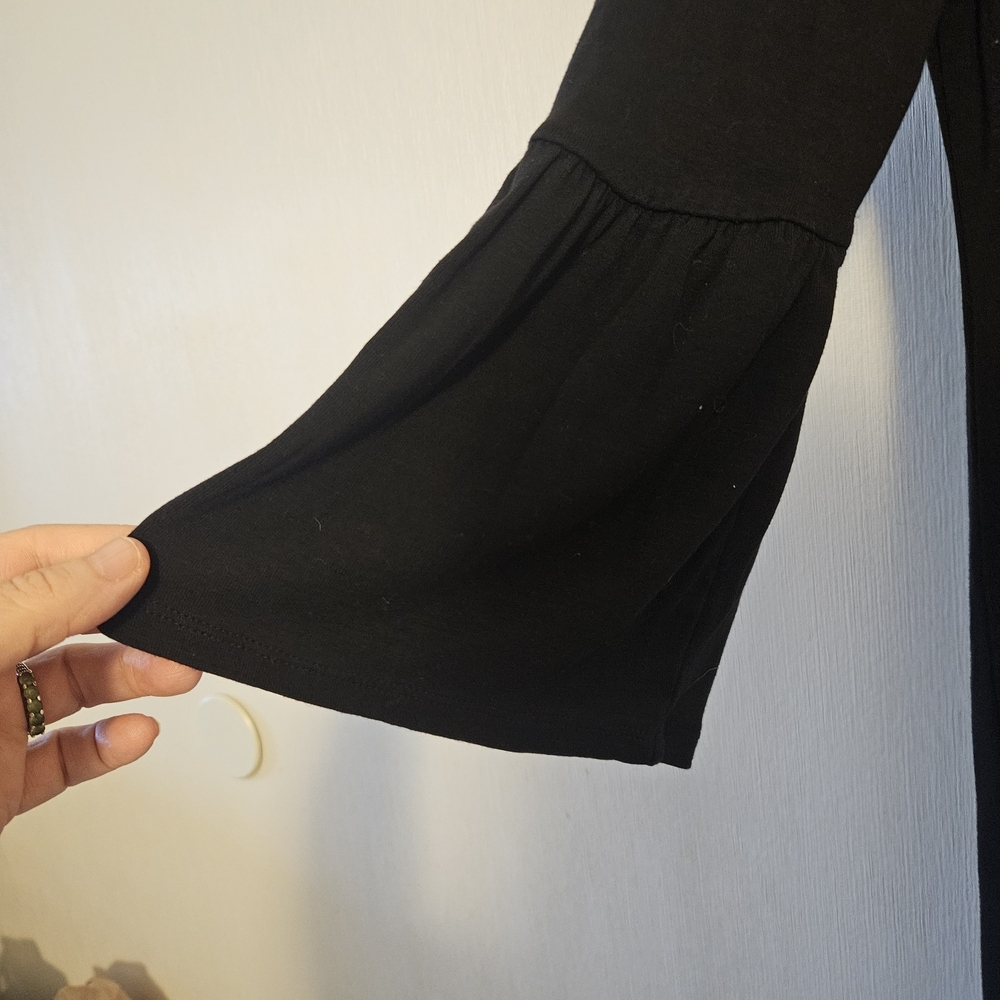 White House Black Market Black Long Sleeve Dress - Picture 6 of 7